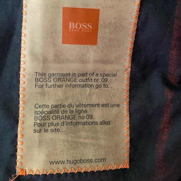 Orange and Grey Hugo Boss Bomber Jacket - Picture 3 of 4